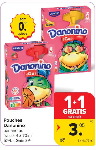 Offre: Pouches Danonino