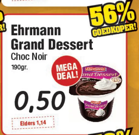 Aanbieding: Ehrmann Grand Dessert Choc Noir