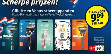 Aanbieding: Gillette en Venus scheerapparaten