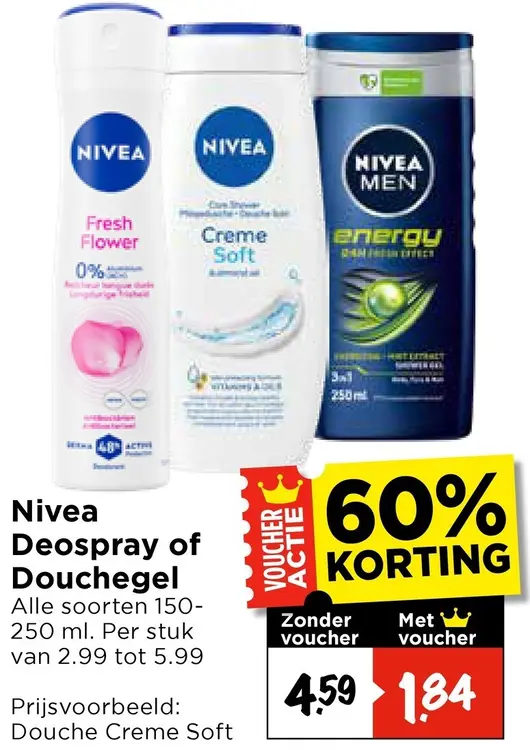 Aanbieding: Deospray of Douchegel