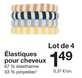 Offre: Élastiques pour cheveux