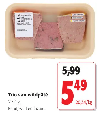 Promotie: Trio van wildpâté