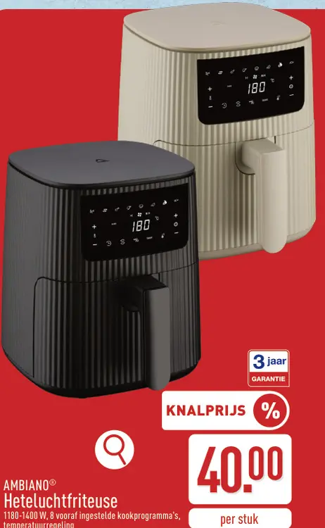 Promotie: Heteluchtfriteuse
