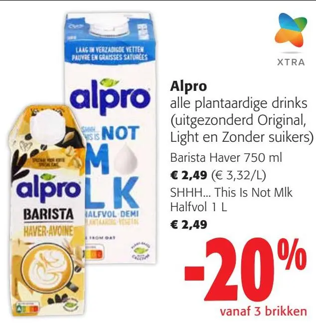 Aanbieding: alle plantaardige drinks