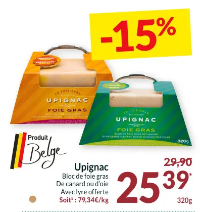 Offre: Bloc de foie gras