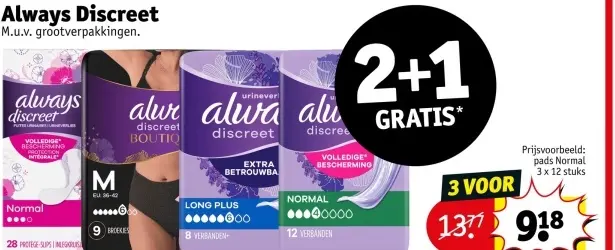 Aanbieding: Always Discreet 