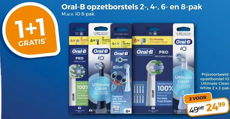 Aanbieding: Opzetborstels 2-, 4- en 8-pak