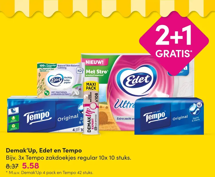 Aanbieding: Demak'Up, Edet en Tempo