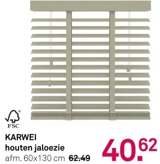 Aanbieding: houten jaloezie