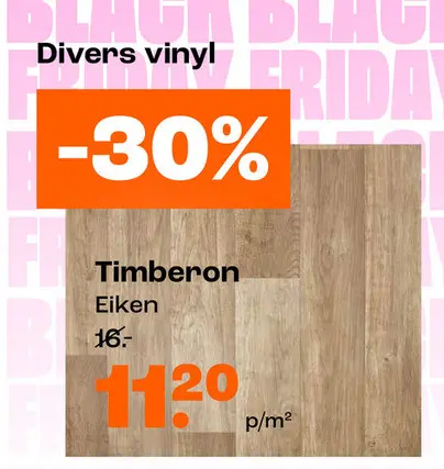 Aanbieding: Divers vinyl Timberon Eiken