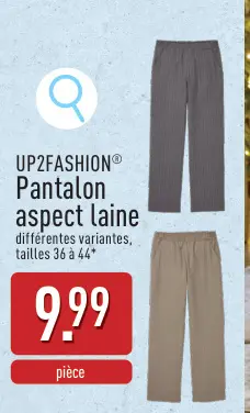 Offre: Pantalon aspect laine