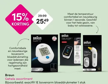 Aanbieding: exactfit 1E bovenarm bloeddrukmeter