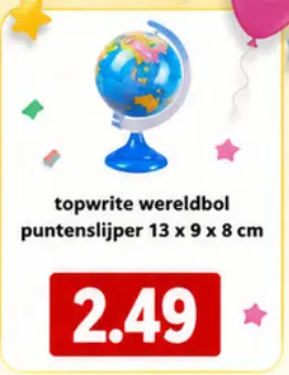 Promotie: wereldbol puntenslijper
