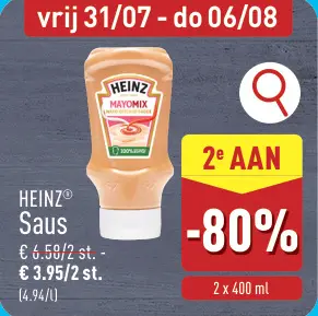 Promotie: Saus