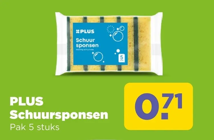 Aanbieding: PLUS Schuursponsen
