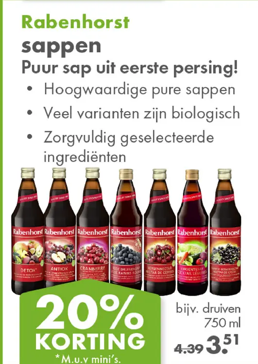 Aanbieding: Sappen
