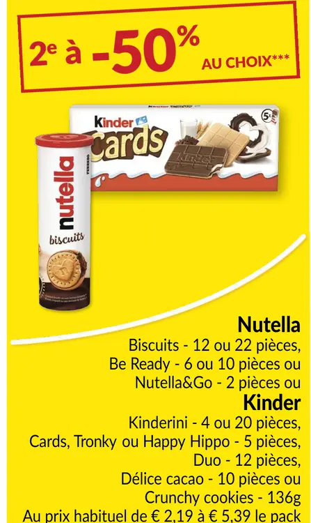 Offre: Nutella & Kinder