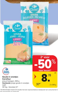 Aanbieding: Gouda in sneetjes
