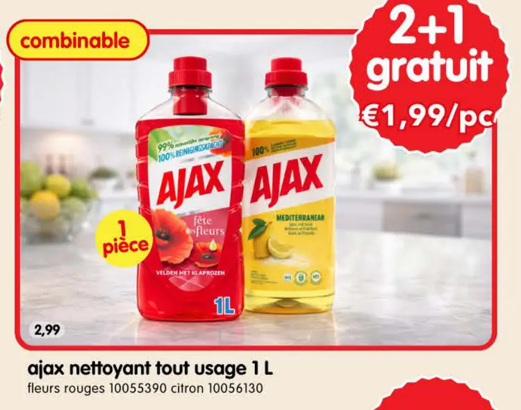 Offre: AJAX nettoyant tout usage