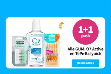 Aanbieding: GUM, 07 Active en TePe Easypick