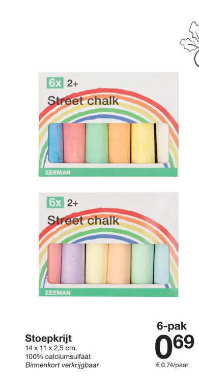 Promotie: Stoepkrijt