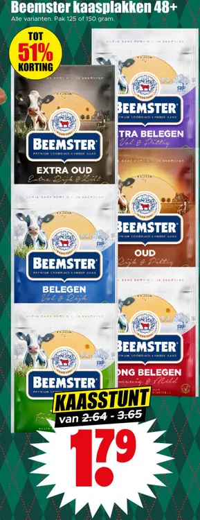 Aanbieding: Beemster kaasplakken 48+