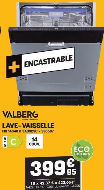 Offre: Lave-vaisselle