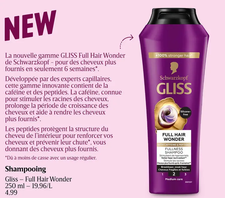 Offre: Gliss - Full Hair Wonder