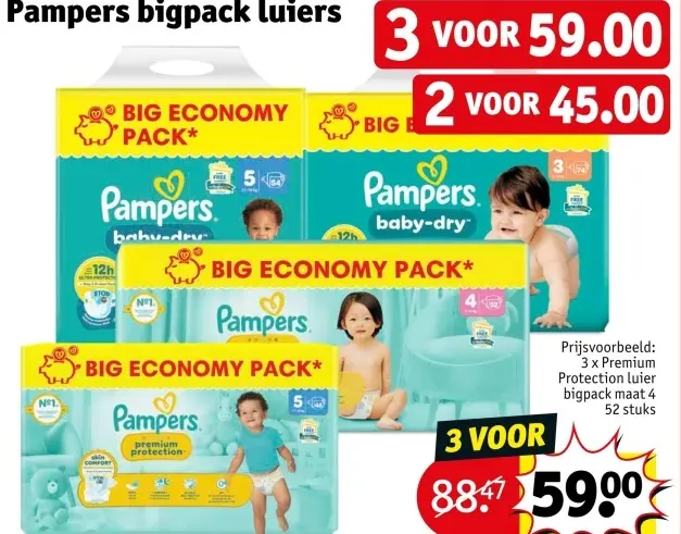 Promotie: Pampers bigpack luiers
