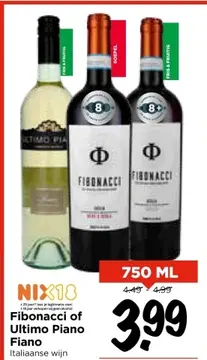 Aanbieding: Fibonacci of Ultimo Piano Fiano