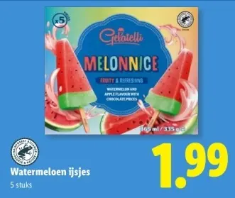 Aanbieding: Watermeloen ijsjes