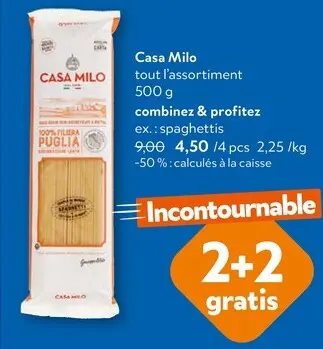 Offre: Casa Milo Tout l'assortiment Casa Milo