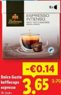 Aanbieding: Bellarom Dolce Gusto koffiecups espresso