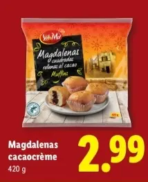 Aanbieding: Magdalenas cacaocrème