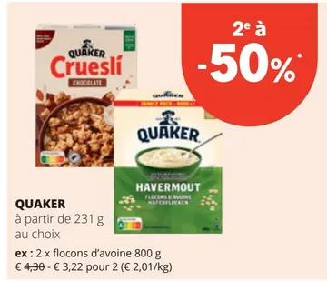 Offre: Quaker
