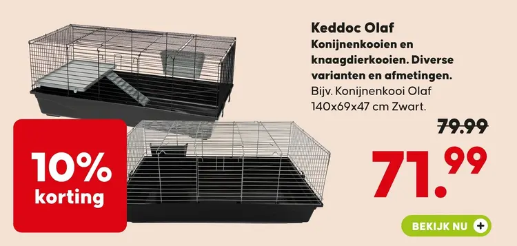 Aanbieding: Konijnenkooien en knaagdierkooien