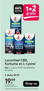 Aanbieding: L - Lysine 1000 mg tabletten 