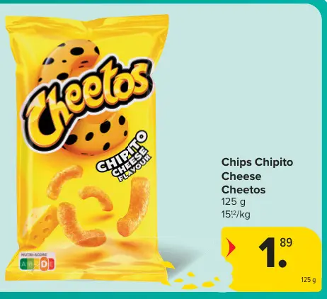 Promotie: Chips Chipito Cheese