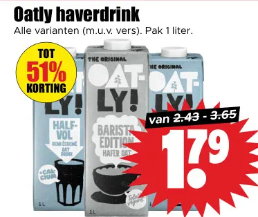 Aanbieding: haverdrink