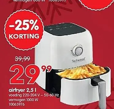 Promotie: airfryer