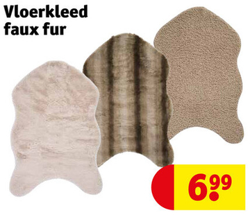 Aanbieding: Vloerkleed faux fut