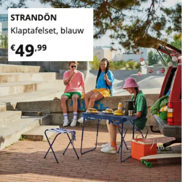 Aanbieding: STRANDÖN Klaptafelset