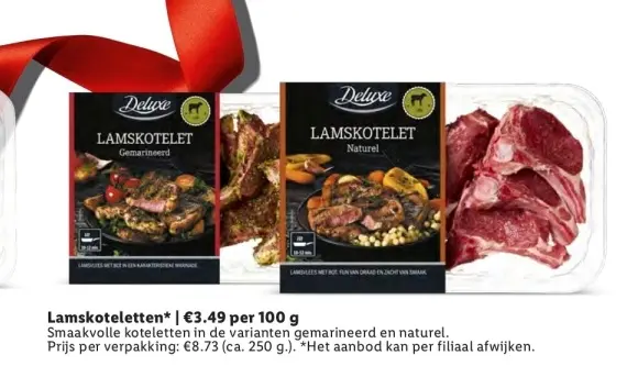 Aanbieding: Lamskoteletten