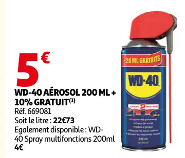 Offre: Wd-40 aérosol