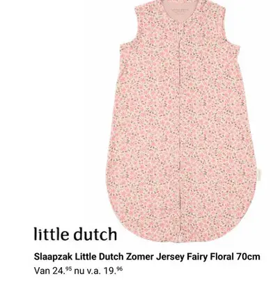 Aanbieding: Slaapzak Little Dutch Zomer Jersey Fairy Flor