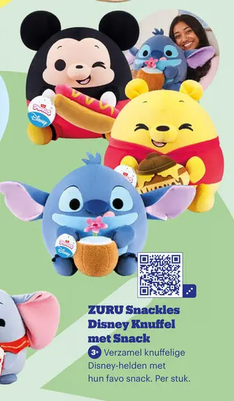 Aanbieding: ZURU Snackles Disney Knuffel met Snack