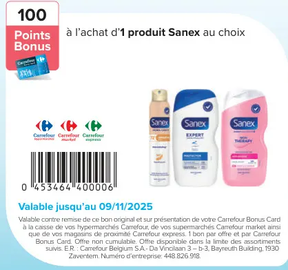 Offre: Sanex product