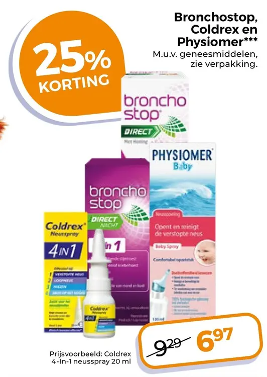 Aanbieding: Bronchostop, Coldrex en Physiomer