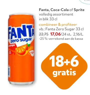 Promotie: Fanta, Coca-Cola of Sprite