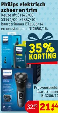 Aanbieding: Philips elektrisch scheer en trim